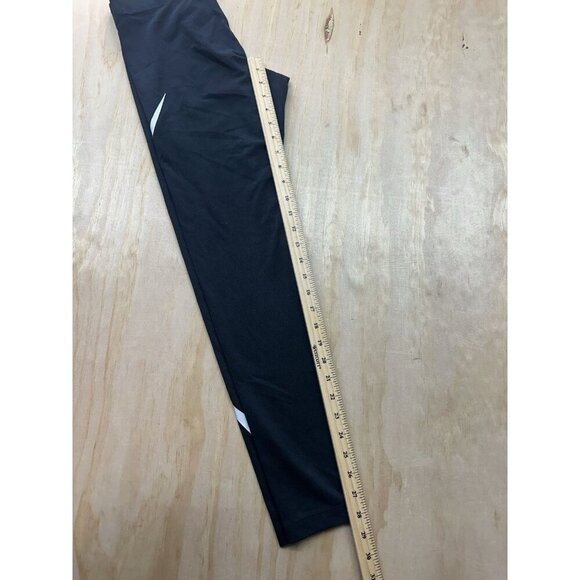 Nike Sportswear Womens Swoosh Logo Leggings Tight Mid Rise Black Small Compress - Picture 3 of 6